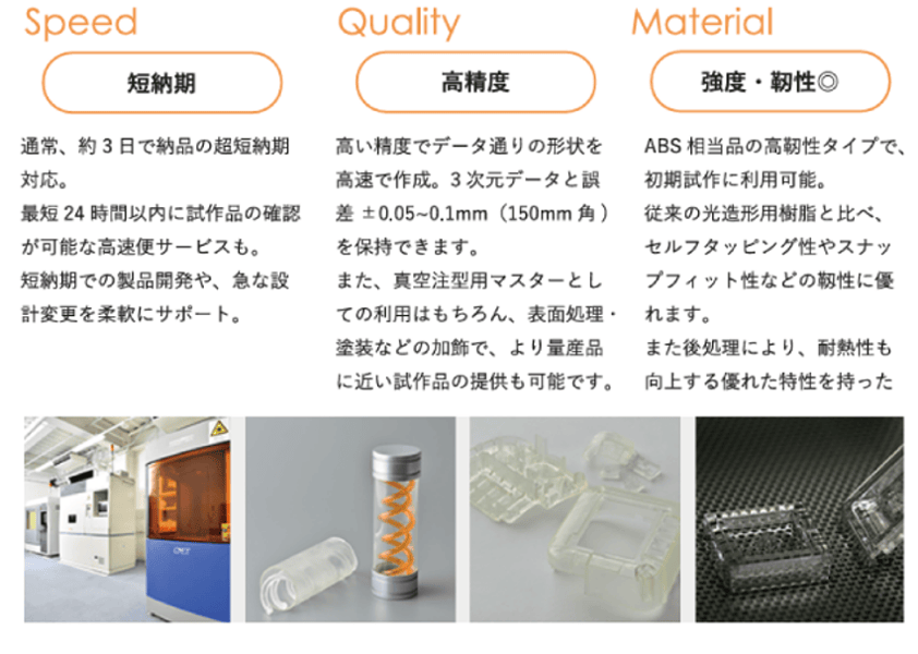 光造形樹脂試作 短縮化